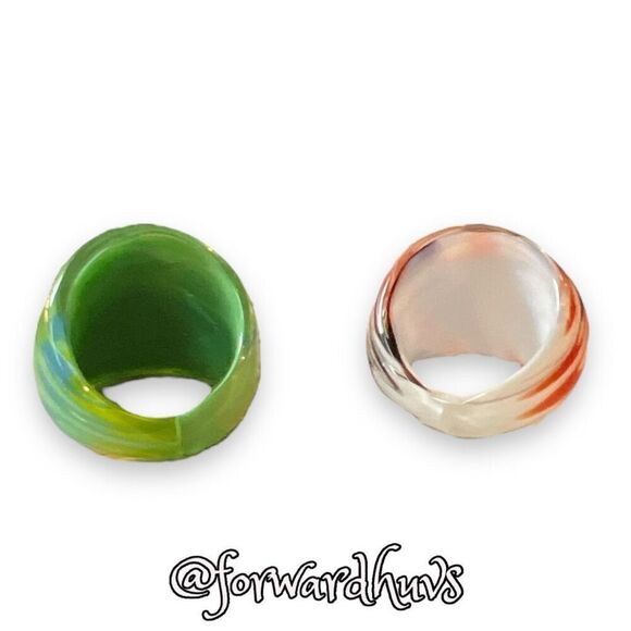 Hand-Blown Artisanal Glass Ring - Size 8.25 - Picture 9 of 11
